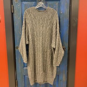 Benetton Shetland Wool Sweater Dress, Large